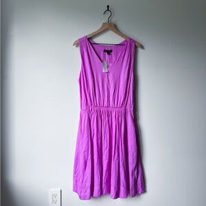 Vibrant Purple Sleeveless Dress